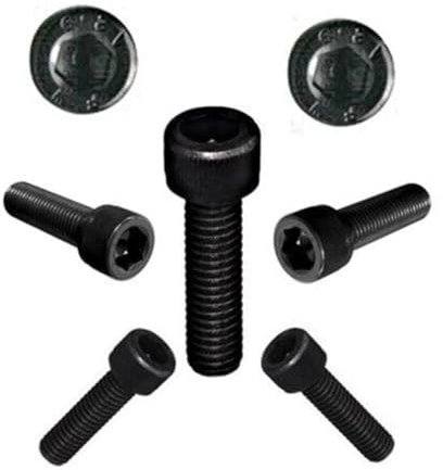 Zylinderschrauben mit ISK DIN 912 Edelstahl Schwarz M 4 (50, 4 x 30)