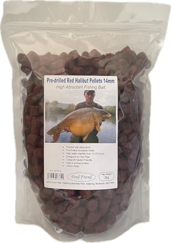 Pre Drilled Red Halibut Carp Fishing Bait 14mm 2kg