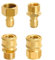 lcyen 4 x M22-15mm to 3/8 Quick Release Swivel Fittings, Pressure Washer Adapter Set, 3/8 Quick Connect Pressure Washer, Pressure Washer Hose Pipe Fittings Accessories