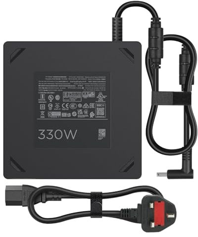 330W Smart AC Power Adapter Compatible with HP OMEN 17 Gaming Laptop PC Charger Model 17-ck1020nr 17-ck1111nr 16-n0797nr 16-n0033dx ADP-330BB BF M34531-003 M34603-001 Power Supply Cord