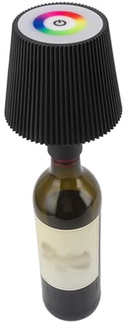 MENDUNER Attacco Lampada Bottiglia LED, Attacco Lampada Bottiglia 4000 mAh IP54, Impermeabile, Touch Control, Colore Regolabile, Ricaricabile, USB, Wireless, Lampada Bottiglia Vino, Luce