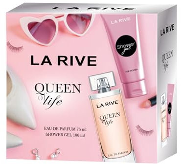 LA RIVE Queen of Life Geschenkset - Eau de Parfum 75ml & Duschgel 100ml - Femininer Duft für Damen Frauenduft Damenduft