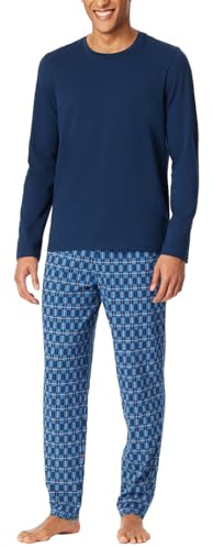 Schiesser Herren Langer Schlafanzug Pyjama Lang - 159633