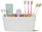 MAGICLULU Multi-function Bathroom Toothbrush Holder with Dividers Compact Toothbrush and Toothpaste Organizer for Sink Elegant Storage for Home and Office Use