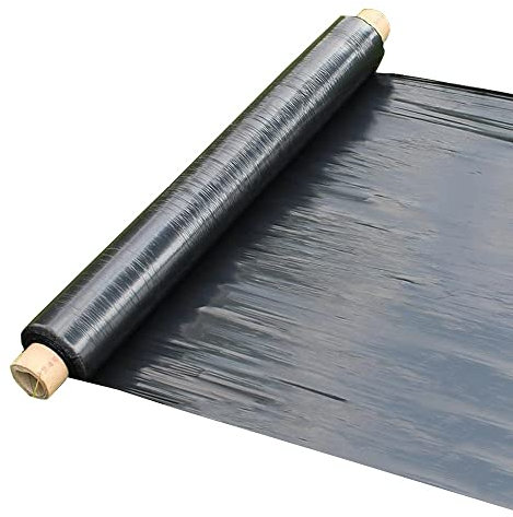 Garten-Kunststoffmulch, Mulch-Gartenfolie, 10 kg 1,4S Schwarze Mulchfolie for Jäten, Verdickung, Alterung, langlebig, zugfest, feuchtigkeitsspendend, Mulchfolie for landwirtschaftliche Pflanzen(10kg 1