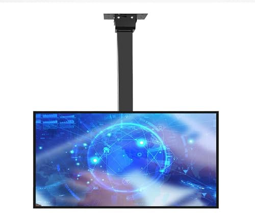 YUZDNM 360° Manuell Drehbarer TV-Lift, 360° Manual Rotation TV Lift, Fits 32-75 Inch Motorized TV Stand, Adjustable Ceiling TV Mount Bracket, with Remote Control Motorized TV Mount