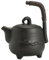 Bollitore Teiera antica in ceramica nera in stile giapponese con manico in ceramica, teiera for uso domestico, caffettiera Teiera per Piano Cottura