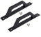 JGmotorfi 2 maniglie in lega di alluminio per cancelli scorrevoli e porte da garage (nero)