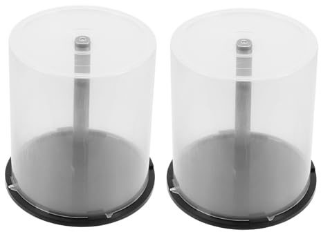 VICASKY Contenitore Porta CD in Plastica Pp 100 Pezzi 2 Pezzi