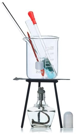Lab Instruments Equipment Lamp Heating Laboratory Beaker Stirring Rod Tube Beaker Tripod Laboratory Heating Instrument