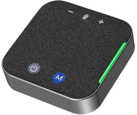 Aboiled PC Laptop Compatible Wireless USB Bluetooth Speakerphone Microphone for Skype Zoom Video Conference Omnidirectional