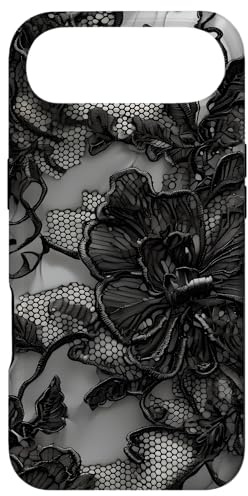 Custodia per iPhone Air Motivo vintage pizzo nero