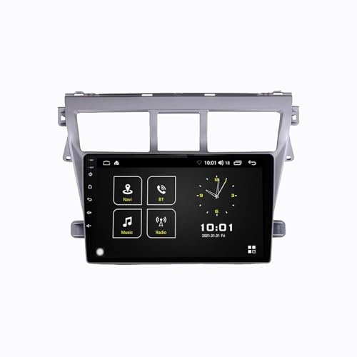 Pantalla Táctil 2 DIN Radio para Toyota VIOS Yaris 2007-2013 Bluetooth Estéreo Coche Navegador USB para, 8 Core 8G+256G