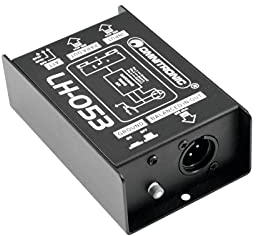 OMNITRONIC LH-053 DI-Box passiv | Passive 1-Kanal-DI-Box, Schwarz