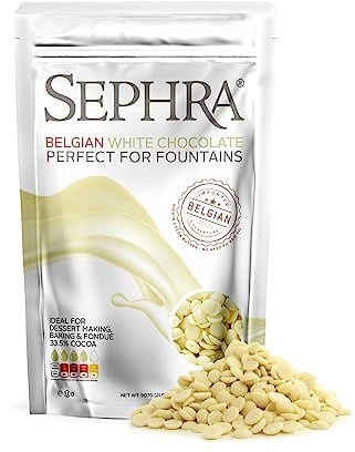 Sephra Belgian Couverture Fountain Ready Chocolate Callets - White 907g