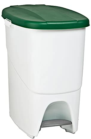 Denox DEN102 Pedalbin Ecológico 25 litros, Verde, 393x270x420 mm