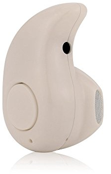 PTCM S530 Mini Ultra-pequeño invisible sin hilos de Bluetooth 4.0 Auricular botón de los auriculares del auricular del micrófono con llamadas de soporte técnico de manos libres para el iPhone Samsung HTC Xiaomi Sony Lenovo LG y más Smartphone (Caqui)