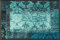 wash+dry Vintage Patches Fußmatte, Polyamid, grün, 40x60cm