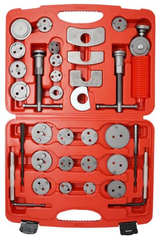 Dapetz ® Brake Caliper Rewind Tool Kit to Wind Back Left and Right Hand for Front and Rear Disc Brake Piston Compression Pad Replacement Master Set-35pcs