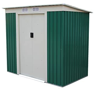 Gardiun Caseta Metálica Buckingham 2,43 m² Exterior 121x201x176 cm Acero Galvanizado Verde