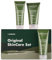 ManCave Originals Skincare Gift Set with 3 Key Skin Care Essentials with Face Wash, Face Scrub and Moisturiser for Men, Vegan, Natural formulations, Tubes made from Recycled Plastics, Made in England