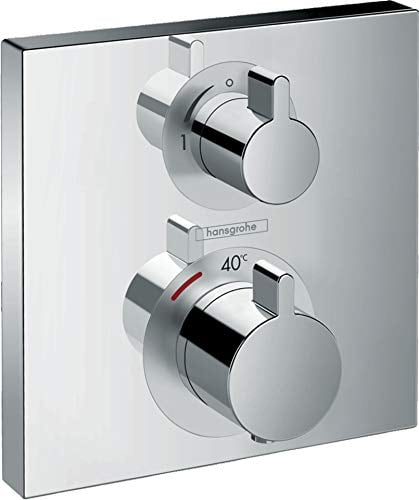 Hansgrohe Ecostat Square Thermostat-Außenteil, Stahl, einzeln