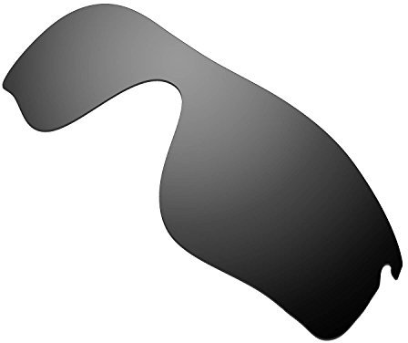 HKUCO Mens Replacement Lenses For Oakley RadarLock Path Sunglasses Black Polarized