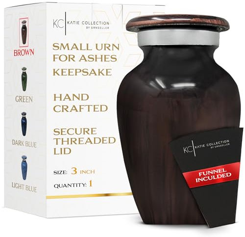 Urne für Haustier- oder menschliche Asche Modern Keepsake braun