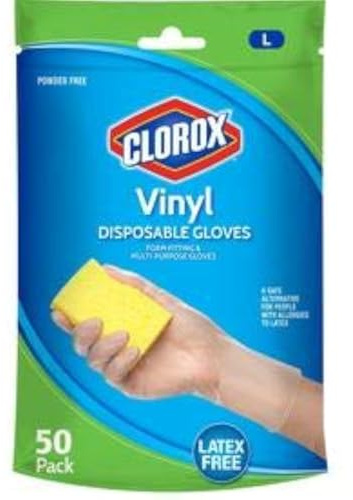 Clorox Vinyl-Reinigungshandschuhe, 50 Stück