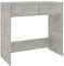 vidaXL Scrivania Mobile Porta PC Scrittoio Tavolo Lavoro per Computer Arredi Interni Casa Studio Ufficio Grigio Cemento 80x40x75 cm in Truciolato