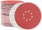Disco abrasivo 60 pezzi Dischi abrasivi, dischi abrasivi diametro 225 mm | Grain10X PP40 / 60/100/120/180/240 | 8 fori in rosso | Carta vetrata per costruzioni a secco (60 pezzi)