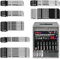MNA Multi-Purpose Jig-Saw Blades, 50 Pieces, Assorted Jig Saw Kit Value Pack for Wood, Plastic and Metal Cutting with Carry Case