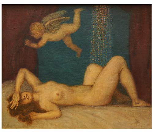 JUNIWORDS Poster, Franz von Stuck, Danae und der Goldregen, 37 x 45 cm (3001112)