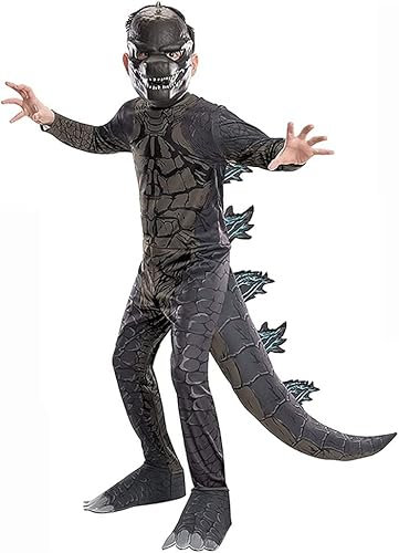 König von Monsters Godzilla Das Kinderkostüm, Verkleiden und Kostüme, Cosplay, Halloween, King of Monsters Godzilla Children's Costume, Weihnachten, Geburtstag (3-4 Jahre Old) (3-4 ans old (90-100cm))