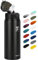 Fanhaw 750ml Stainless Steel Insulated Sports Water Bottles with Straw for Kids, Men and Women(Black)