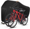 toptrek Housse vélo imperméable en tissu Oxford 420D, protection contre la pluie pour tous les temps, housse protection avec sac, bâche de vélo 210 × 110 × 95 cm pour 2 vélos