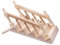 Angoily Puppenhaus Treppe Miniatur Treppe: Mini Holztreppe Weihnachten Puppenhaus Treppe Holz Leiter mit Handlauf Möbel Modell Holzleiter DIY Puppenstube Zubehör Micro Landschaft Dekoration