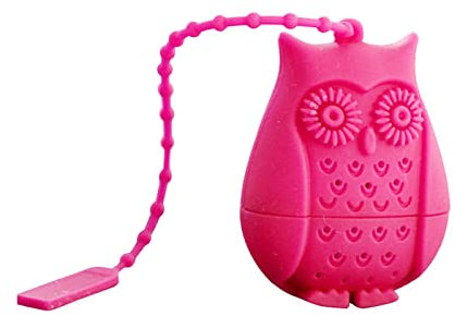 Kreatives Tee-Ei, umweltfreundliches Silikon-Teesieb, niedliche Tier-Eule-Teefilter für losen Teeblätter, Diffusor, Geschenk, lose Blätter, Tee-Ei, Silikon