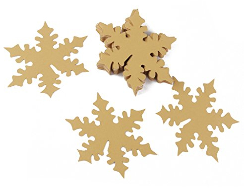 Tiuimk Goldfarbene Schneeflocken-Glas-Tischkarten für Weihnachten, Feiern und Hochzeiten