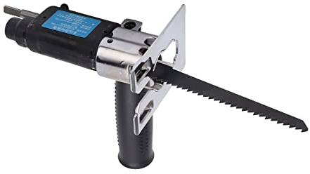 Electric Drill to Reciprocating Saw Adapter Portable Power Hand Saw Drill Attachment with Ergonomic Handle for Wood Metal Cutting