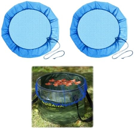 KAYEF Rete 2 pezzi filtraggio acqua piovana con coulisse raccolta acque piovane, rete regolabile per barili di pioggia, rete di protezione contro foglie, zanzare e larve di zanzara (diametro 95 cm).