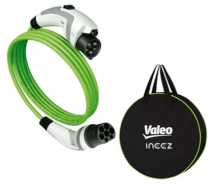 Valeo Ineez - 652100 - Ladekabel für Elektro- oder Plug-in-Hybrid-Fahrzeuge mit Transporttasche - Typ 2 auf Typ 1-3,7 kW - 5 Meter