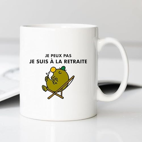 Monsieur Madame - Mug Céramique Ronde Passe au Micro-ondes et Lave-vaisselle - Tasse à Boisson Chaude - Novelty Caricature - Maison - 1 Unité