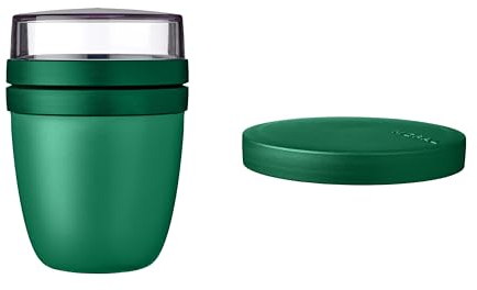 Mepal - Lunchpot Switch Ellipse - mach aus deinem Lunchpot einen Snackpot - Praktischer Müslibecher - Geeignet für Tiefkühler, Mikrowelle & Spülmachine - Vivid Green