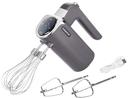 Sbattitore elettrico senza fili con 2 fruste 200 W nero Elettrodomestici cucina