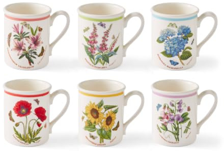 PORTMEIRION Botanic Garden Meadows Lote de 6 Taza