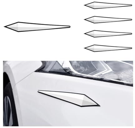 CGEAMDY 5 Piezas Tira Anticolisión para Coche, Protección para Puertas De Coche Anti-Arañazos Impermeable, Parachoques Rasguños Protector anticolisión, Accesorios Anti-Frote para Automóvil(Blanco)