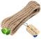Creative Deco 50m Corde de Jute Epaisseur 10mm | Personnalisation Possible Tous Les 5m | Corde Solide et Durable | Torsadé en Fibres Naturelles | Bricolage, Balustrade, Jardin et Maison