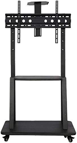 Soporte de TV de Mesa Giratorio Universal Soporte de Piso de TV pequeño de Acero Inoxidable para televisores de 32 70 Pulgadas Soporte de Piso de TV Negro Led con Ruedas Ruedas U