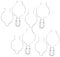 Veemoon Stainless Steel Sealing Buckle for Mason Jars Wide Mouth Jar Wire Clamp Wire Hangers